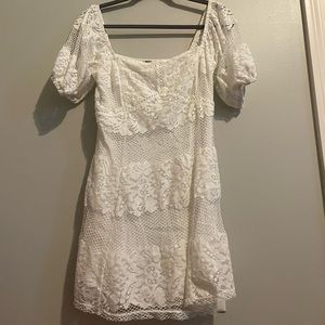 free people short white dress